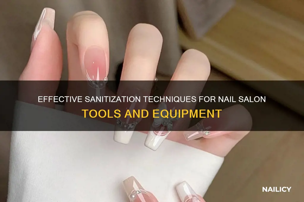 how to sanitize nail salon tools