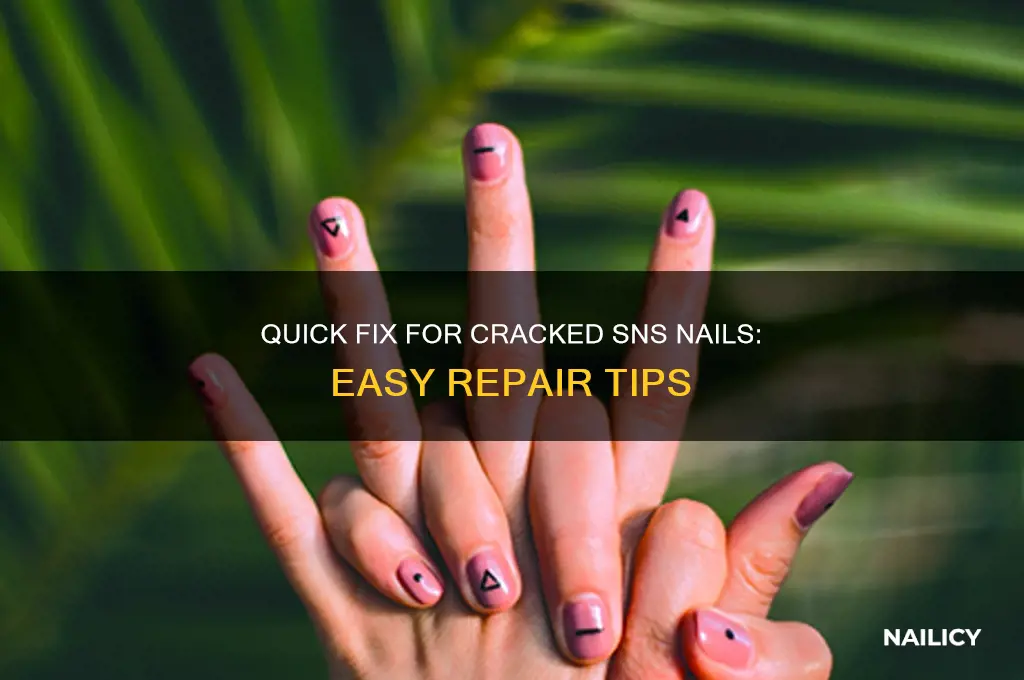 how to save a cracked sns nail