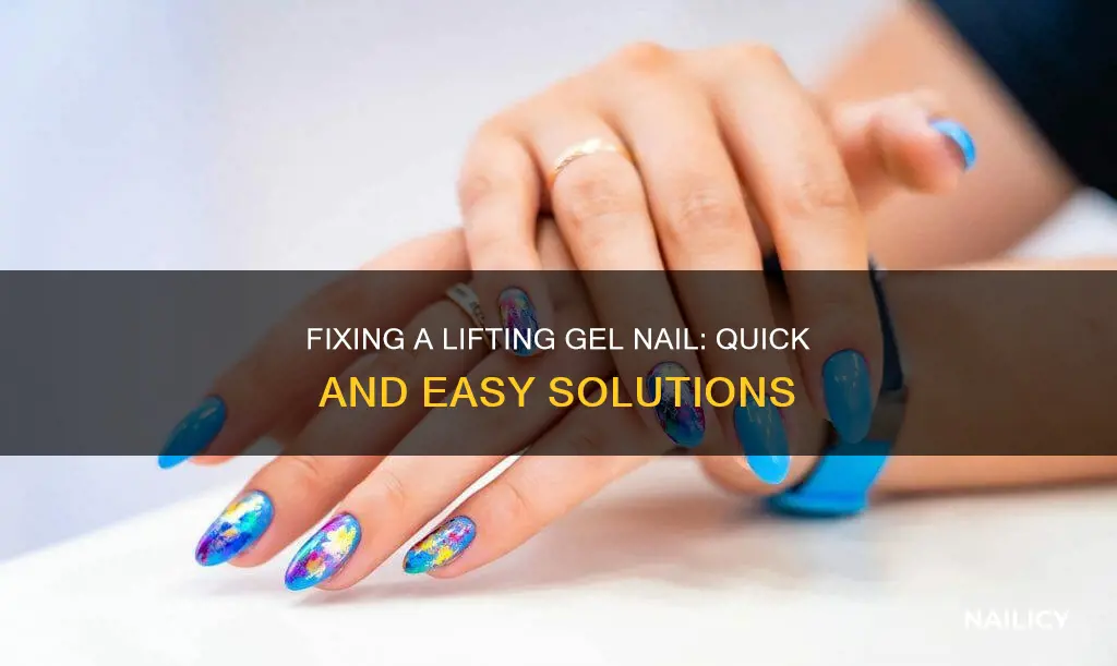 how to save a lifting gel nail
