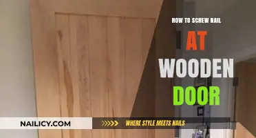 Mastering the Art of Securing Nails in Wooden Doors: A Guide