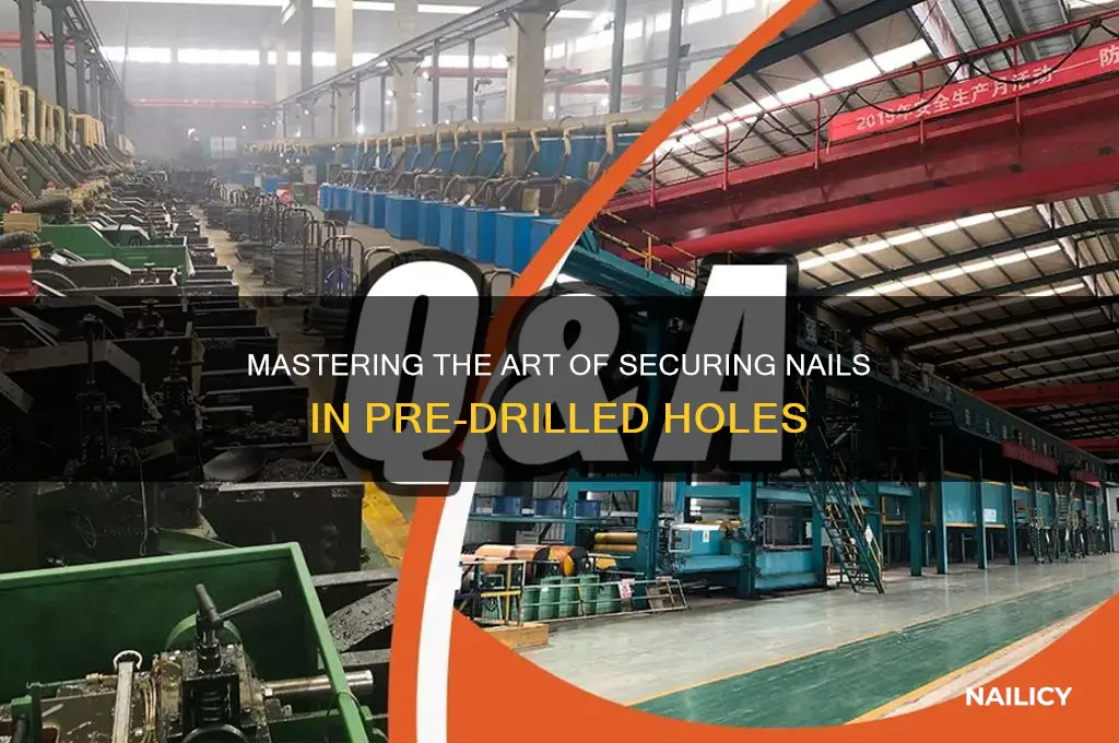 how to screw nail in hole aleady drilled