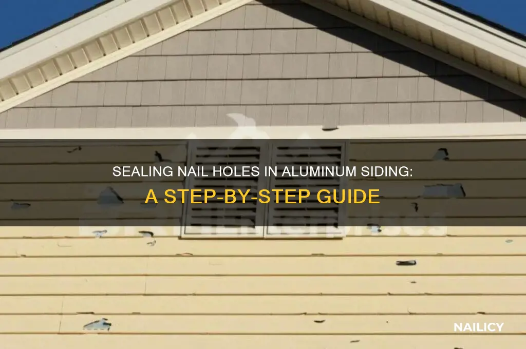 how to seal nail hole in aluminum siding