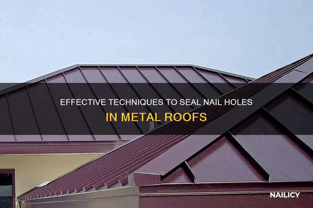 how to seal nail holes in metal roof