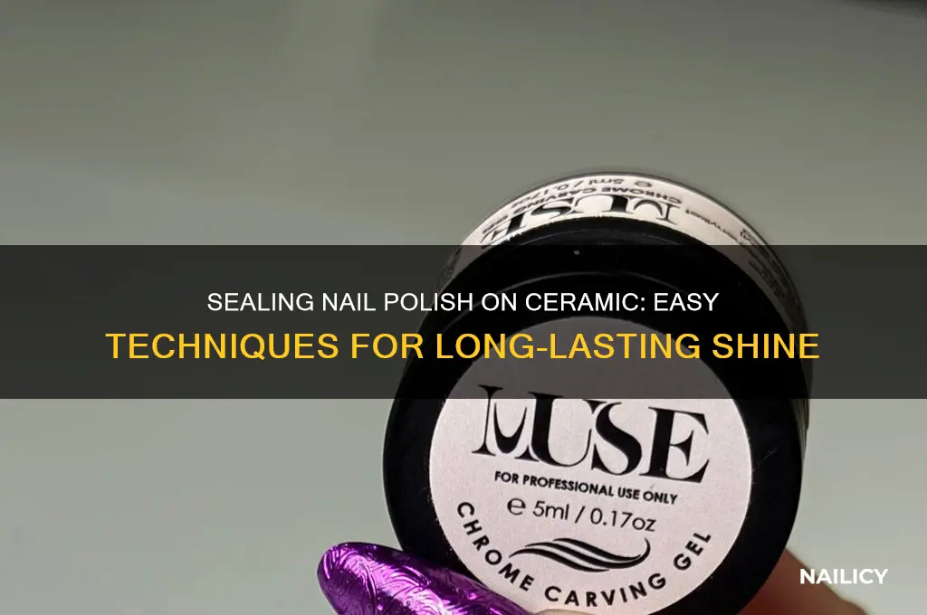 how to seal nail polish on ceramic