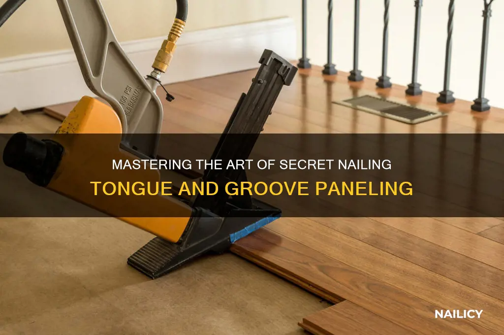how to secret nail tongue and groove