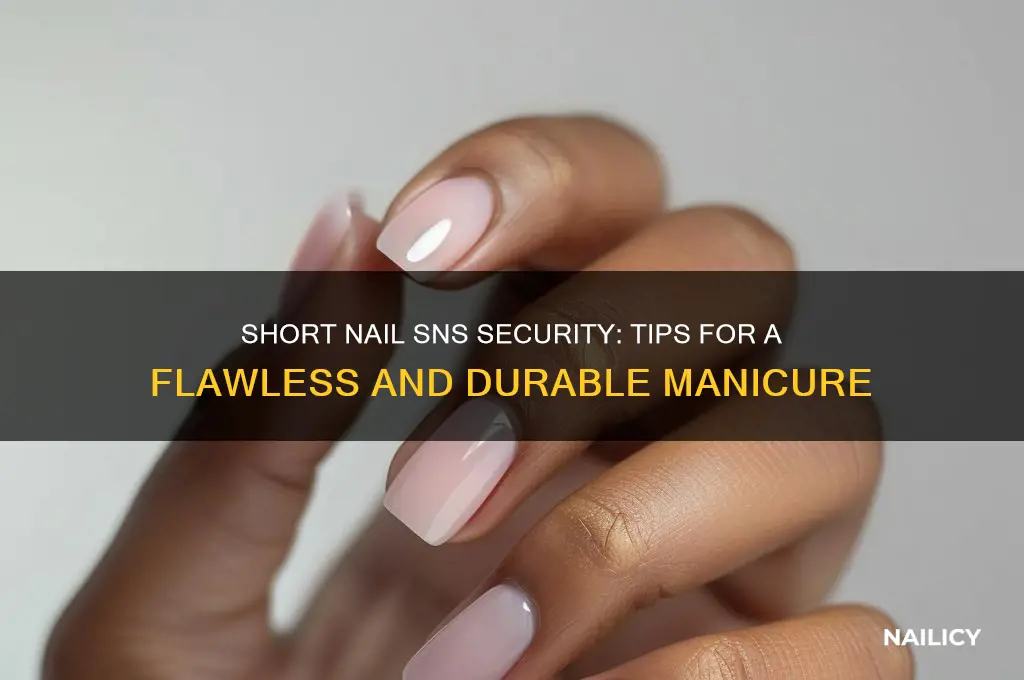 how to secure sns on short nails