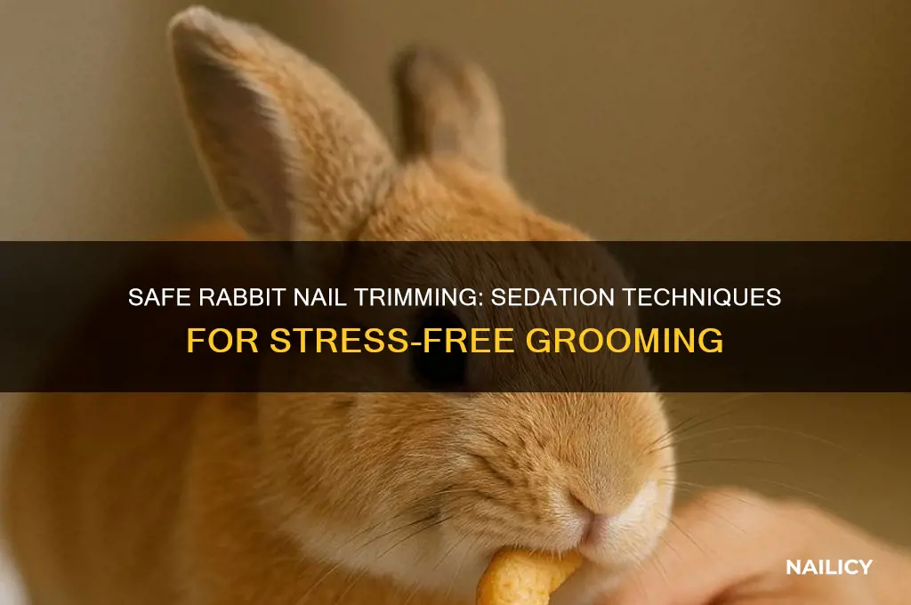 how to sedate a rabbit to clip nails