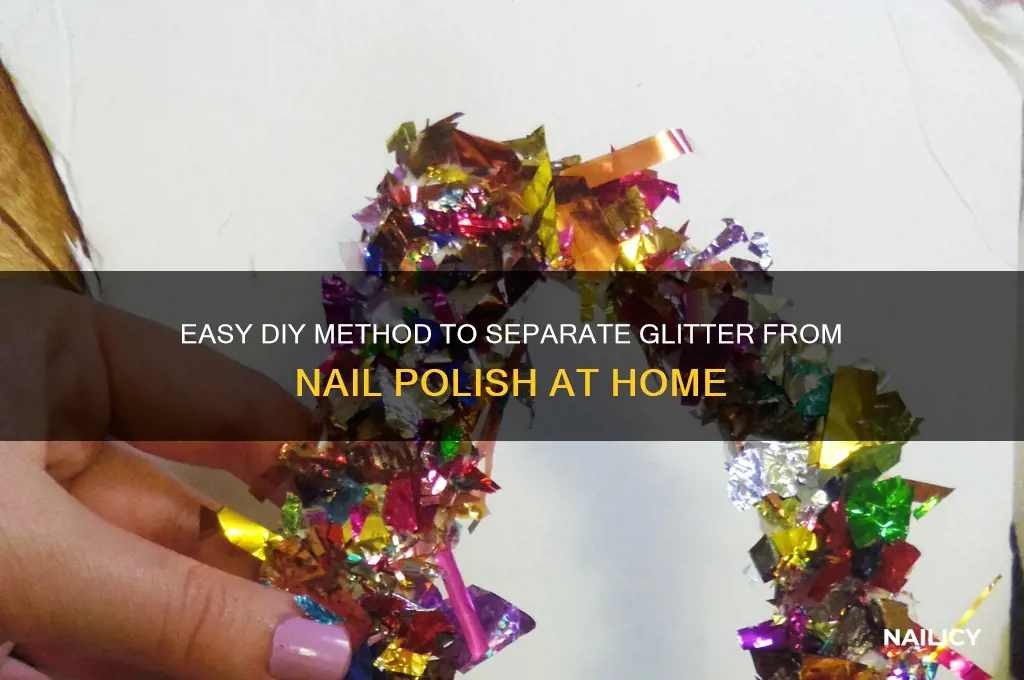 how to separate glitter from nail polish