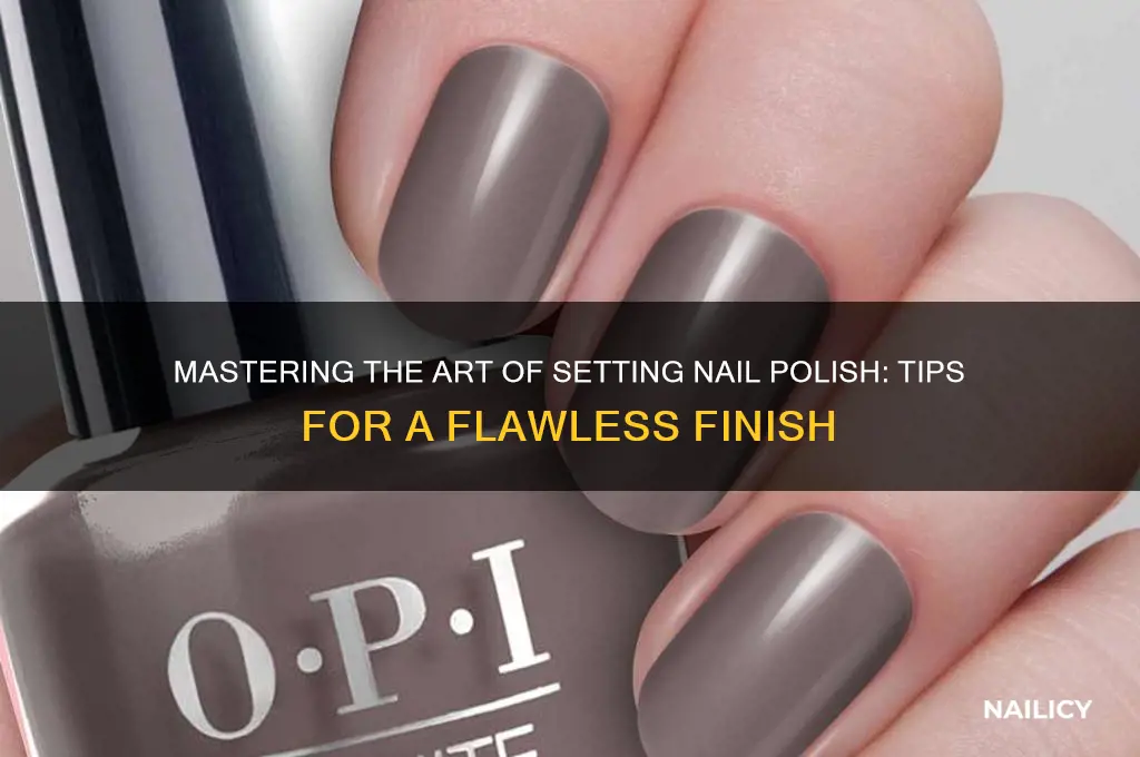 how to set nail polish