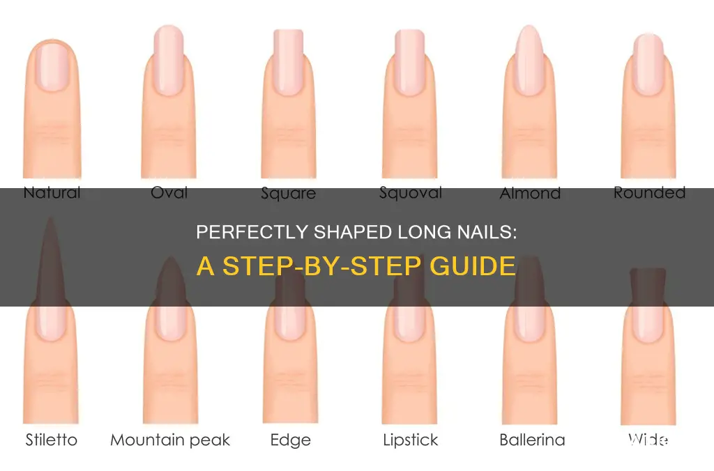 how to shape long nails
