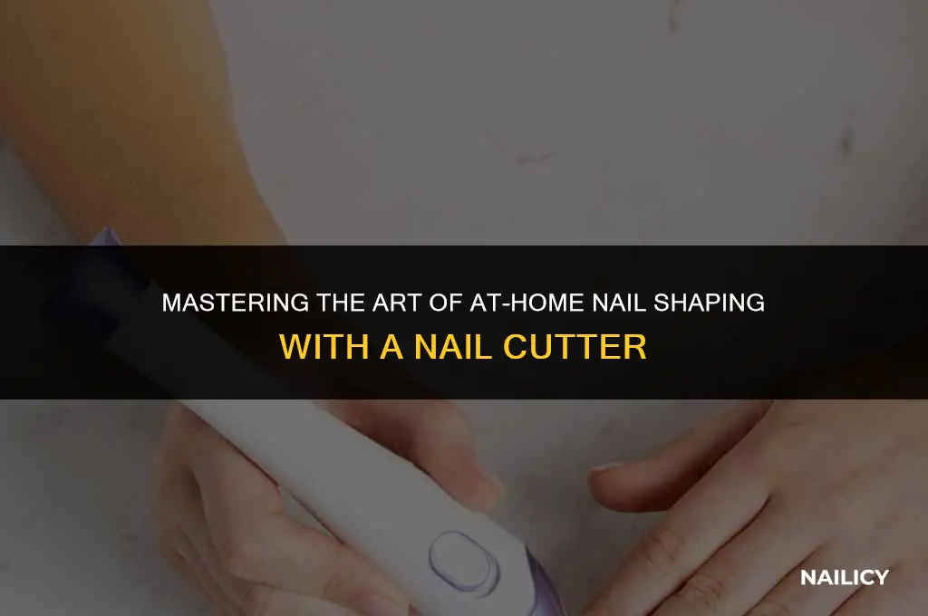 how to shape nails at home using nail cutter