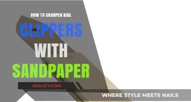 Revive Dull Nail Clippers: Simple Sandpaper Sharpening Technique Revealed