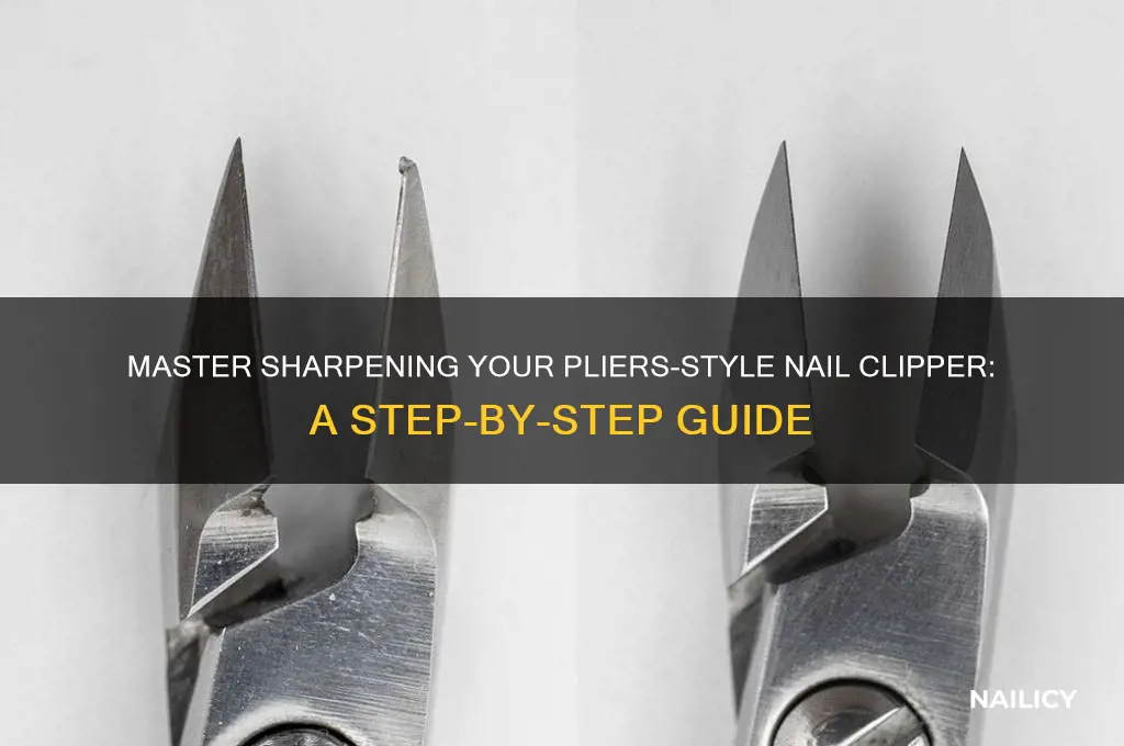 how to sharpen pliers-style nail clipper
