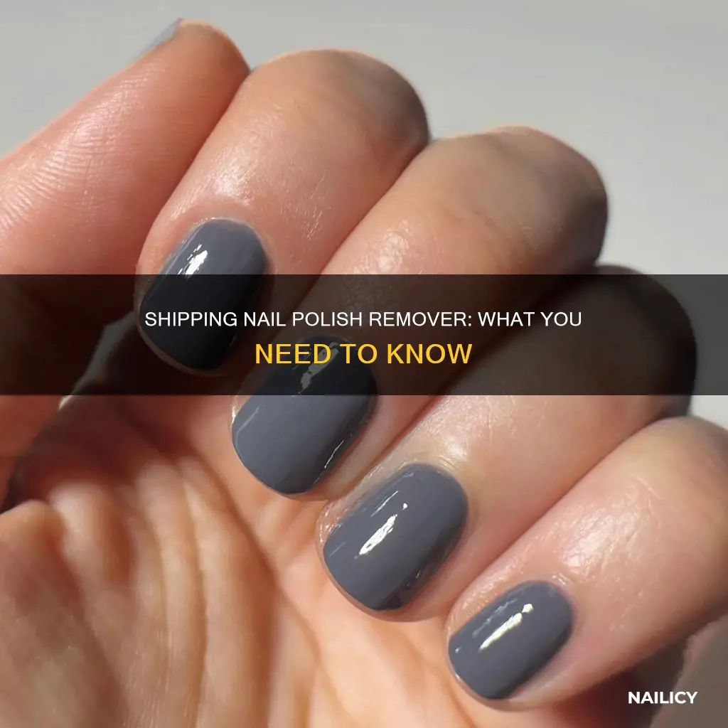 how to ship nail polish remover