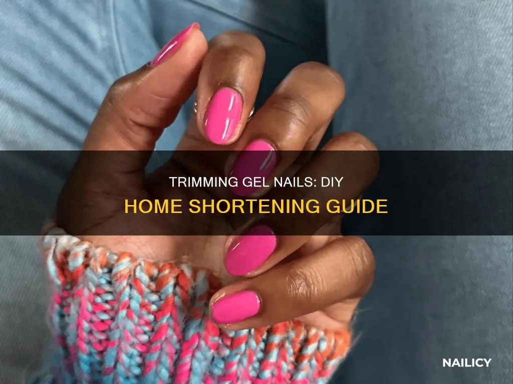 how to shorten gel nails at home