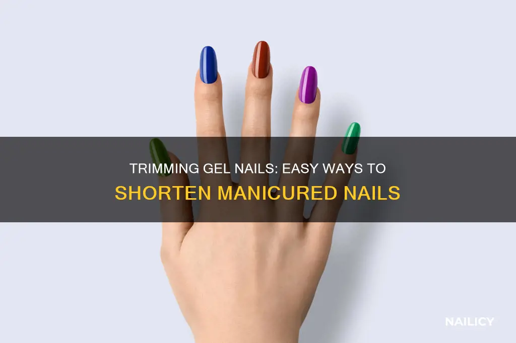 how to shorten nails with gel polish