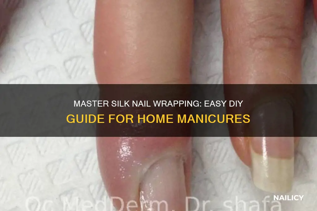 how to silk wrap nails at home