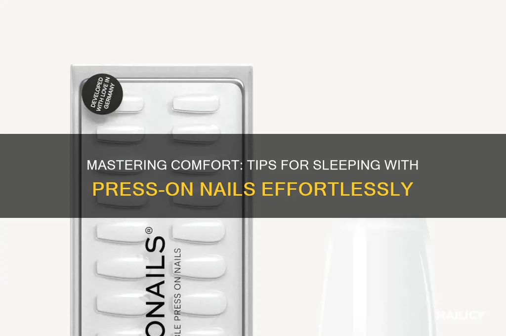 how to sleep with press on nails