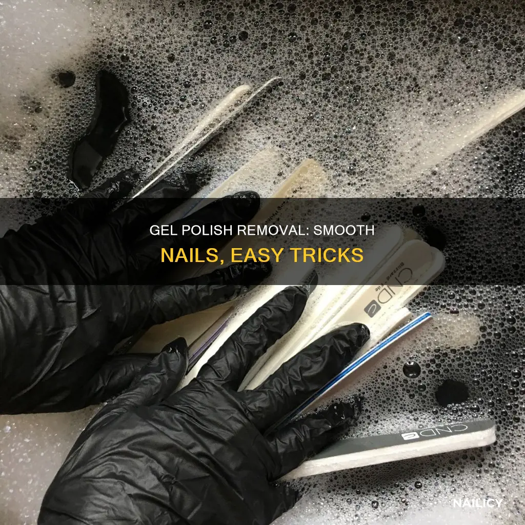 how to smooth nails after removing gel polish