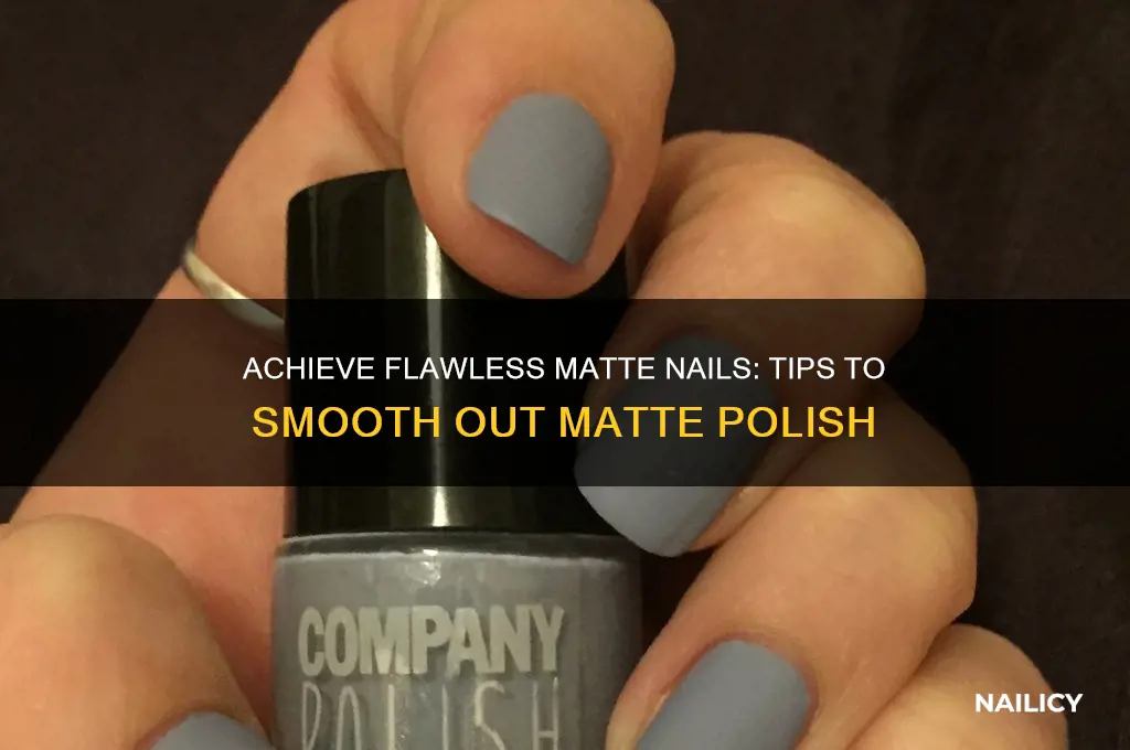 how to smooth out matte nail polish