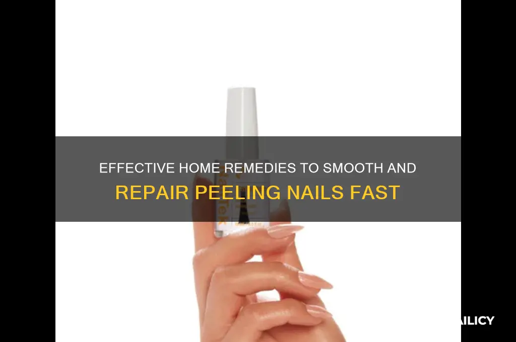 how to smooth peeling nails at home
