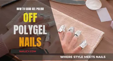 Soaking Off Gel Polish: Polygel Nail Tips