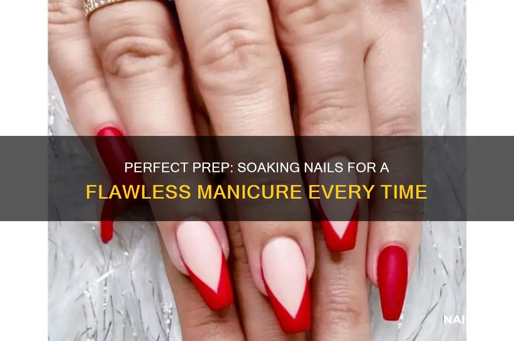 how to soak nails before a manicure