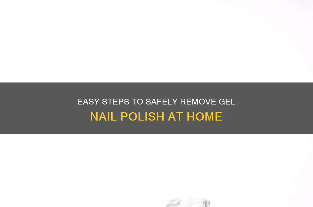 how to soak of gell nail polish