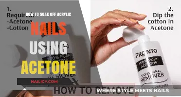 Effortless Acrylic Nail Removal: The Acetone Soaking Method