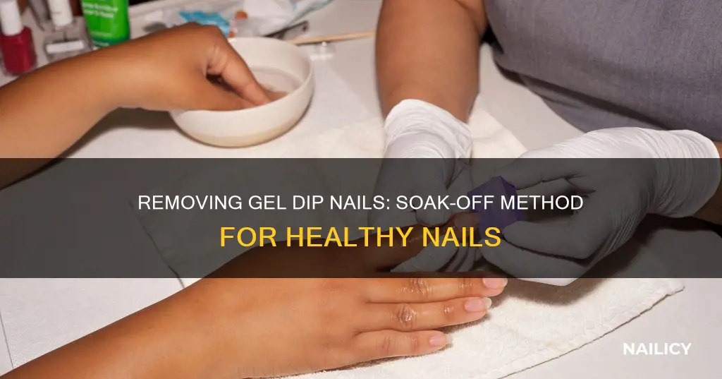 how to soak off gel dip nails