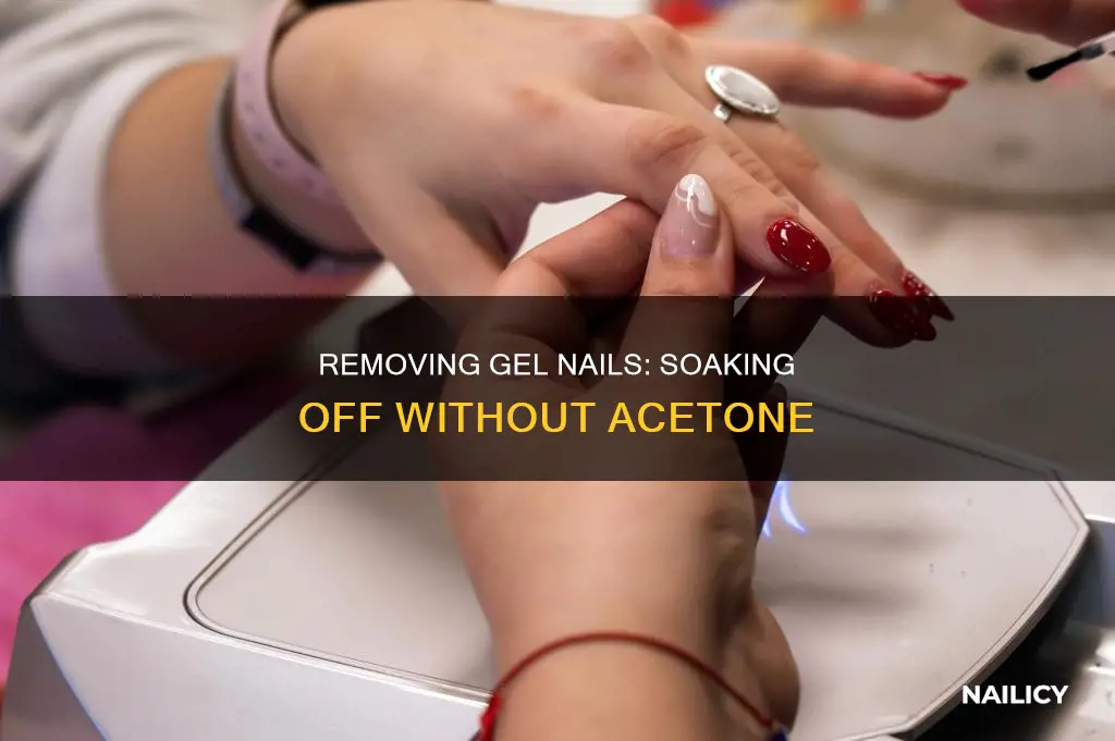how to soak off gel nails without acetone
