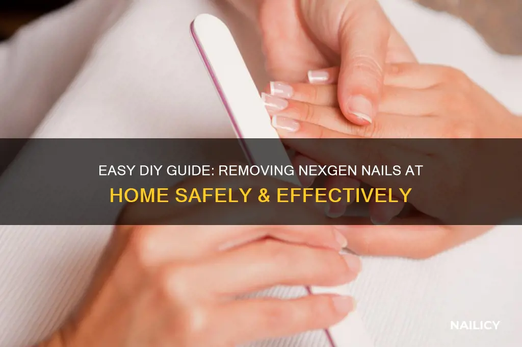 how to soak off nexgen nails at home
