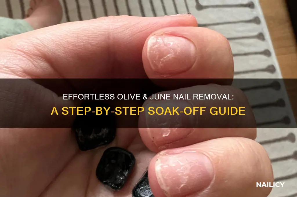how to soak off olive and june nails