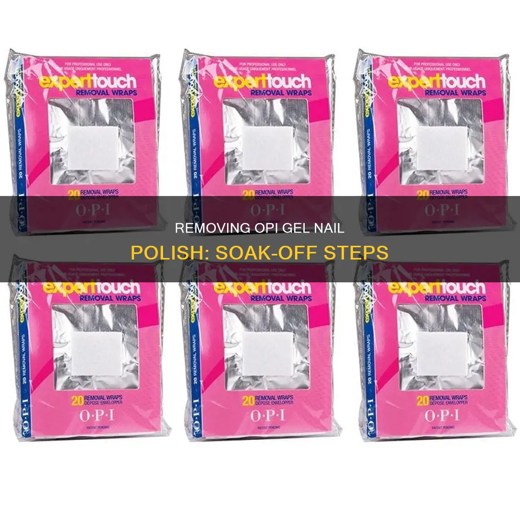 how to soak off opi gel nail polish