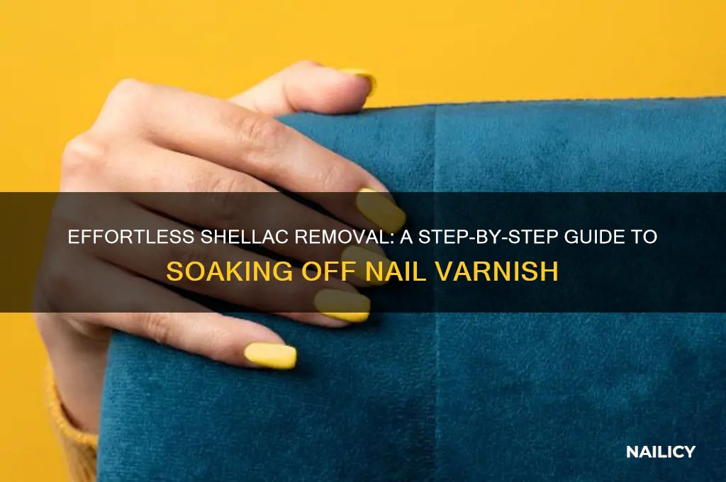 how to soak off shellac nail varnish