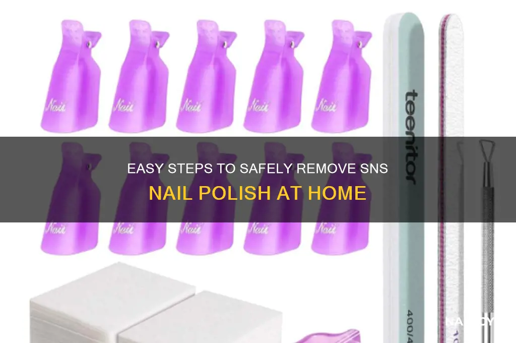 how to soak off sns nail polish