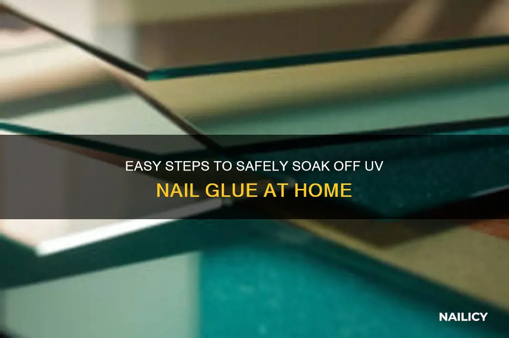 how to soak off uv nail glue