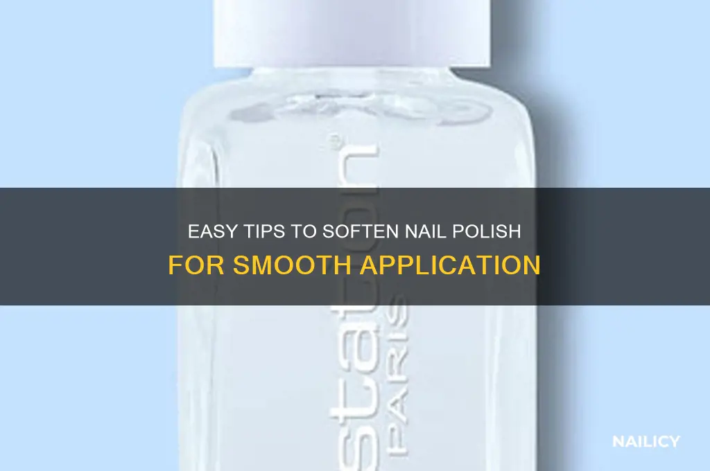 how to soften nail polish