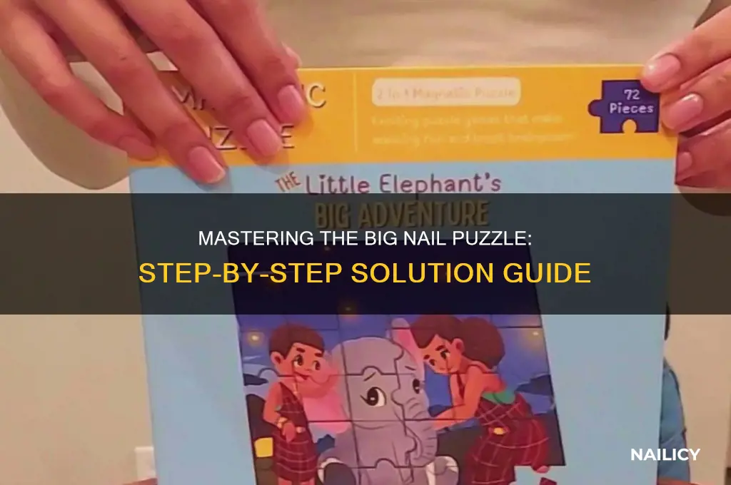 how to solve the big nail puzzle