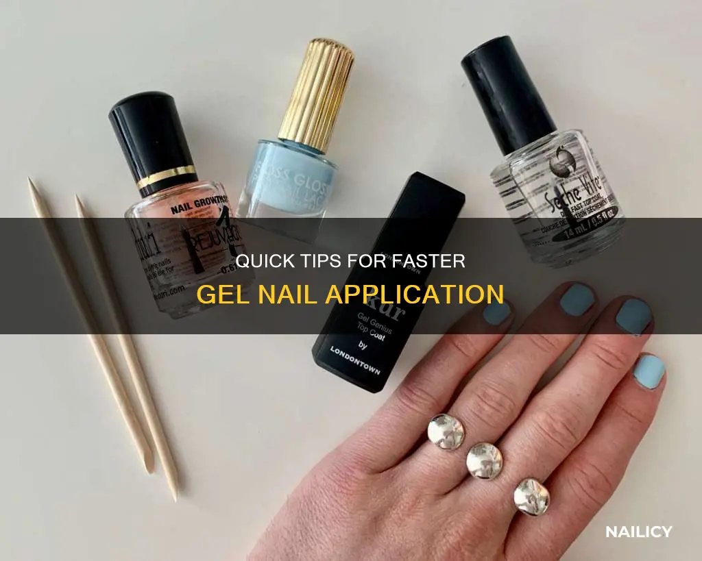 how to speed up gel nail application