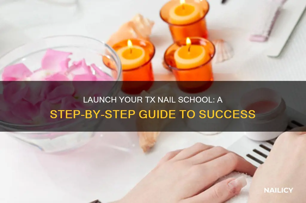 how to start a nail school in tx