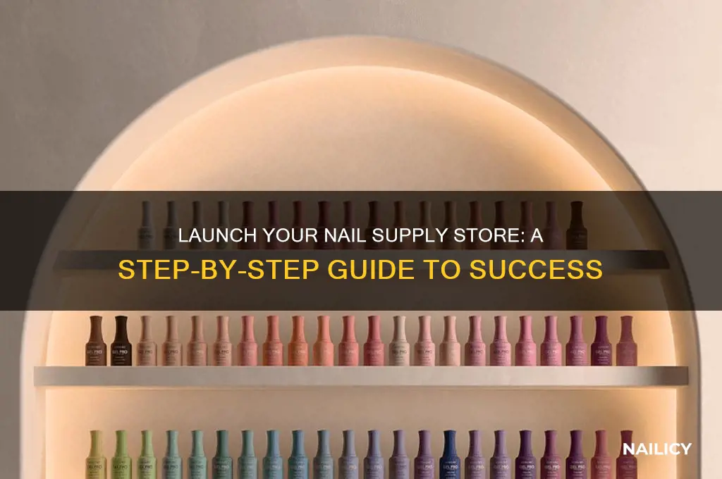 how to start a nail supply store