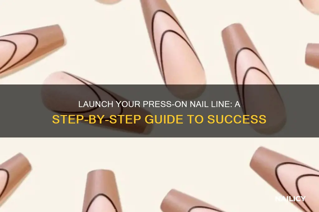 how to start a press on nail line