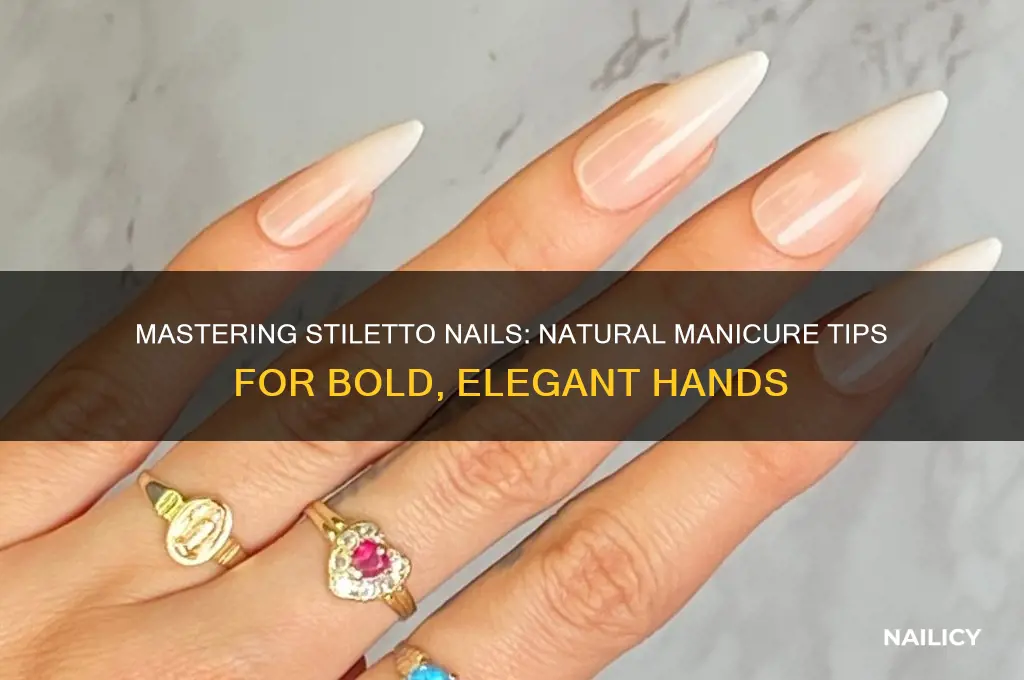 how to start manicuring stiletto nails naturally