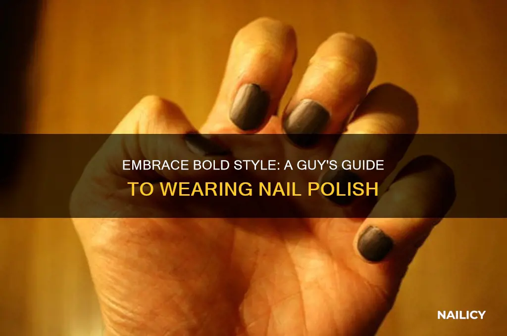 how to start wearing nail polish as a guy
