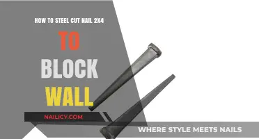 Attaching Steel Cut Nails to Block Walls