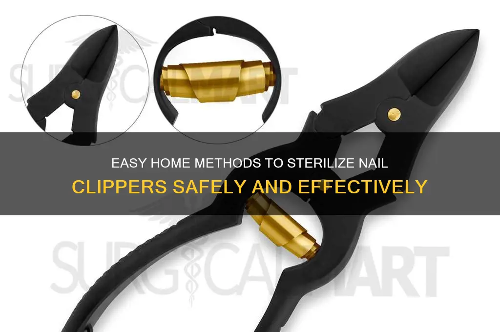 how to sterilize nail clippers at home