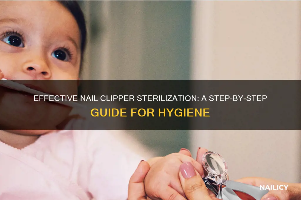 how to sterilize nail clippers