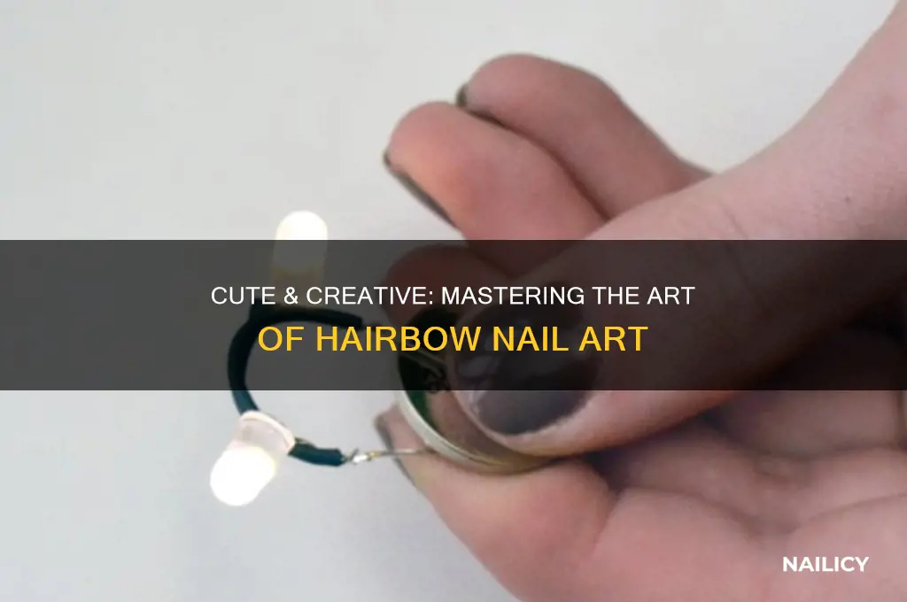 how to stick on hairbows on nails