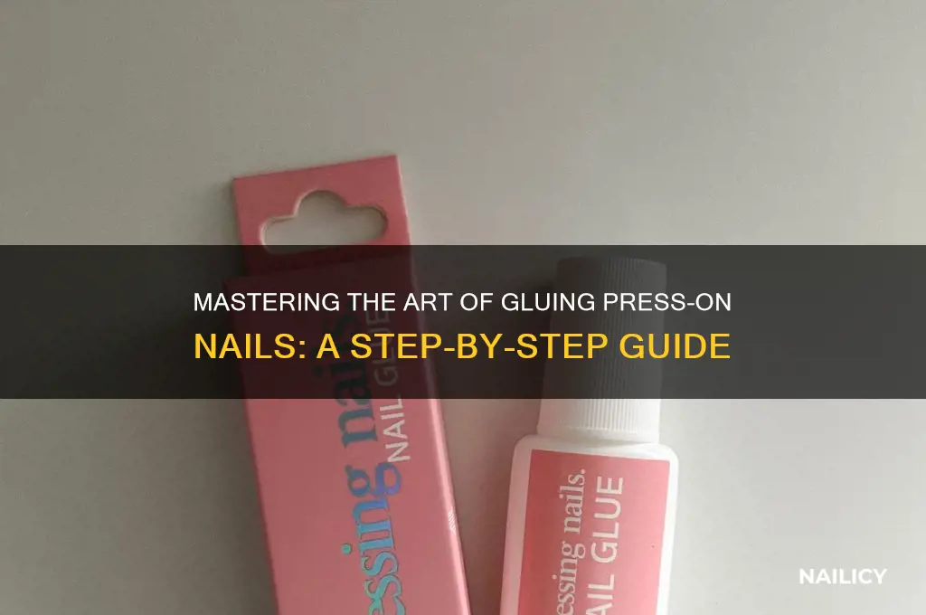 how to stick on nails with glue